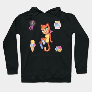 Pride cat: pan sexual Hoodie